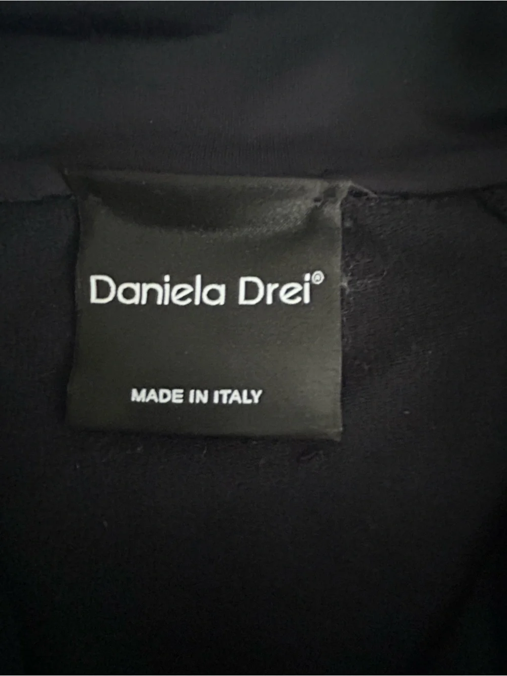 Daniel Drei Italian Black Zip-Front track Jacket